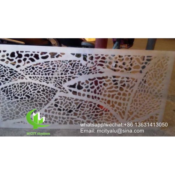 panneau de coupe laser de tournesol Panneau de revêtement en aluminium métallique Panneau sculpté pour façade