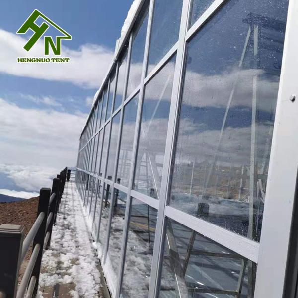 Сверхмощный водоустойчивый шатер формы рамки a со стеклянной высотой стены 3m бортовой
