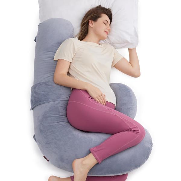 100% Polyester Pregnancy Original F Shaped Maternity Pillow for Full Body Relaxation