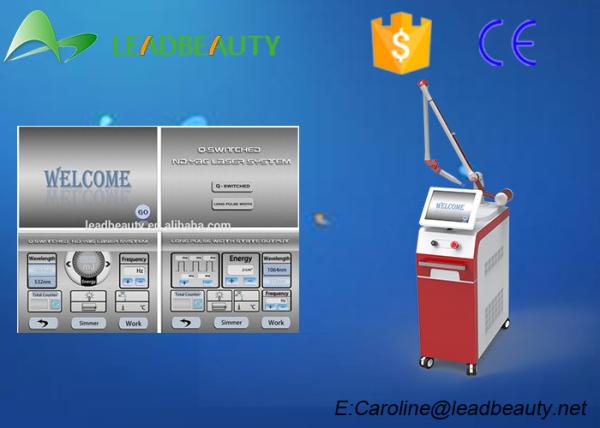 Professional Laser Tattoo Removal Machine Long Pulsed Nd Yag Laser Hair Removal Machines