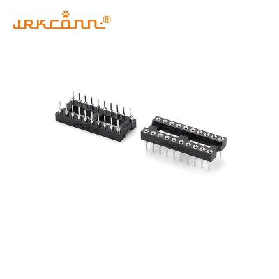 Double Row Male Header Connector Screw Machine Socket Strip Round Pin IC Sockets