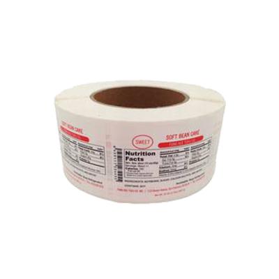 Medical And Health Green Custom Food Label Stickers Self Adhesive food safe stickers