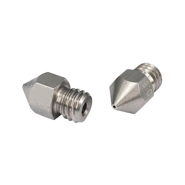 Stainless Steel 0.4mm 0.6mm MK8 Extruder Nozzle For 3D Printer