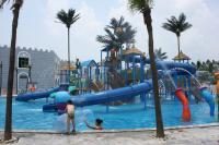 Plataforma do campo de jogos do Aqua da casa da água de Gaint com corrediça de água para o divertimento da família
