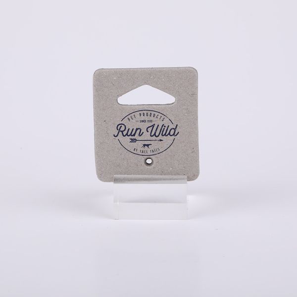 100% Recycled Custom Size Paper Hang Tags Hangers Hooks For Clothing Accessories