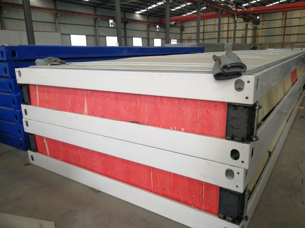 Изолированные стальные Prefab складывая дома контейнера дома контейнера складные