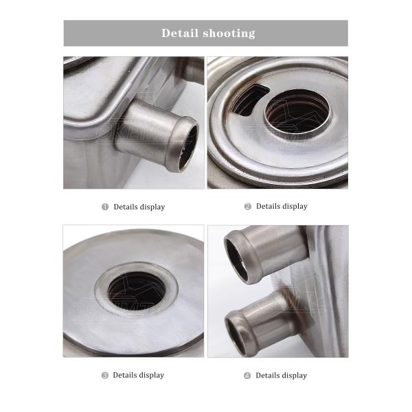 Sistema de acero inoxidable 2486A222 del enfriado por aceite para Perkins Engine
