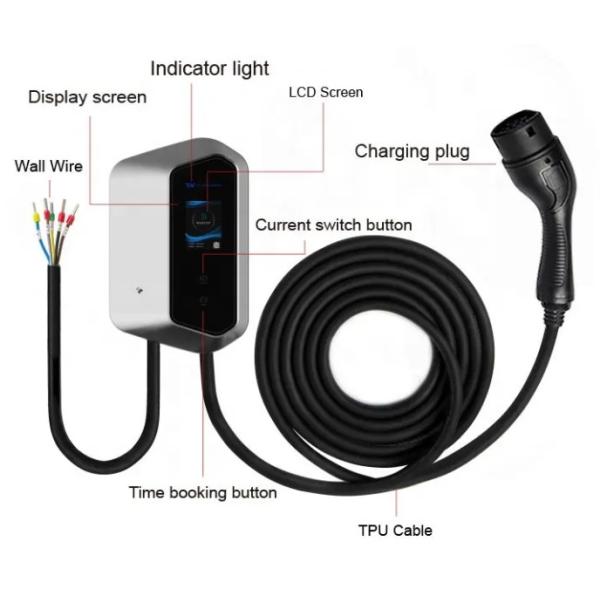 OEM ODM 7kw 11kw 22kw Type 2 Electric Car EV Charging Station Wallbox EV Charger