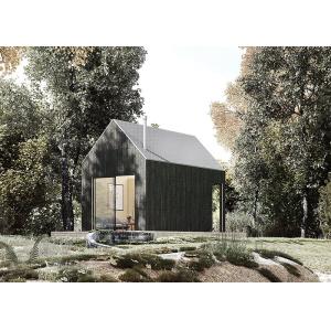 Marco de acero de madera estándar europeo de la luz del piso del desván del chalet de la cabina de la casa de acero prefabricada