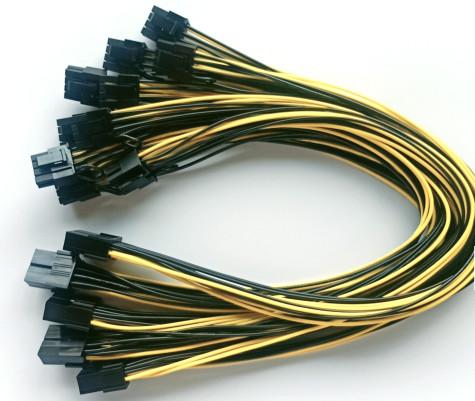 8 Pin Power Wire Harness Female PA66 Shield Cable 260mm For Automobile