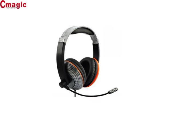 Active Noise Cancelling Wired Gaming Headphones , Computer Headphones With Mic Portable Music Headset