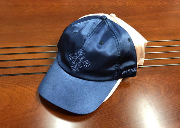 Wholesale high quality material silk mix color  6panel curve bill structured baseball caps hats