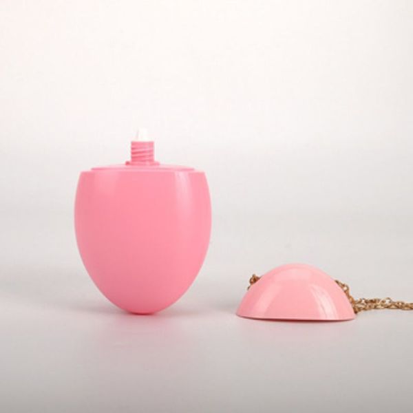 50ml Portable Egg-Style Customization Sunscreen Hand Cream BB Cream Container with Gold Chain