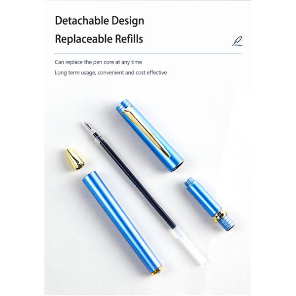 Bureau Entreprise stylo gel métallique Ecriture lisse stylo neutre Logo personnalisé