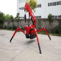 Boom télescopique en porte-à-faux de Mini Gasoline Crawler Crane 1ton avec à télécommande