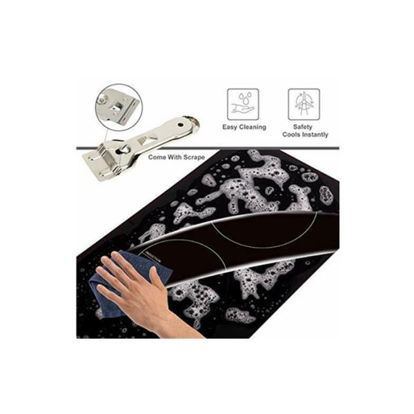 30cm 3500W Double Burner Induction Cooktop With Timer Locking