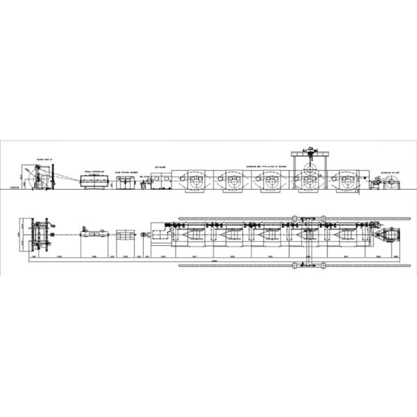 Sky Blue Bow Type 630mm Type Equipment Stranding Machine with Siemens Smart PLC Management for wires stranded