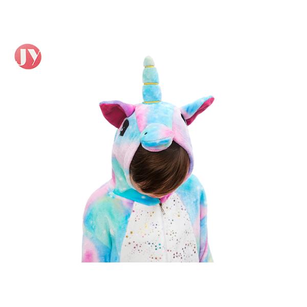 Wholesale Children Unicorn Pajamas Cartoon Cosplay Animal Flannel Kids Onesie Pajamas