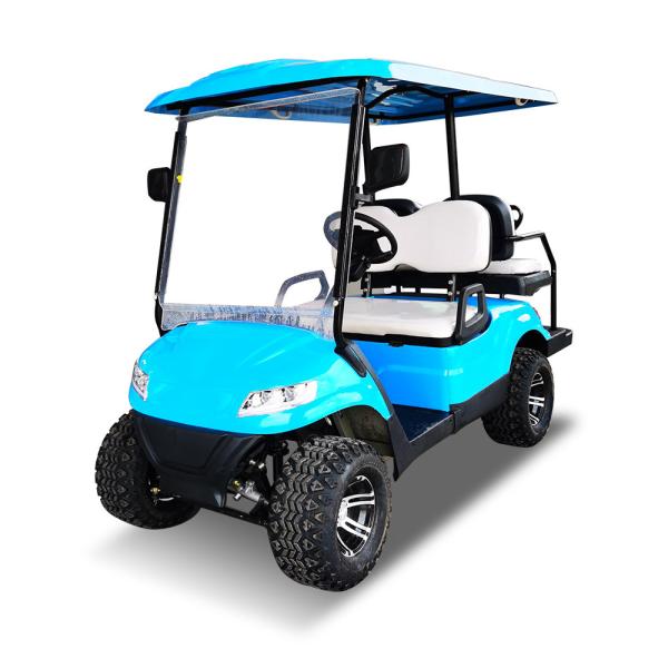 Carrinho de golfe elétrico de alta velocidade 30-40 km/h com 6 horas de carregamento 4 assentos