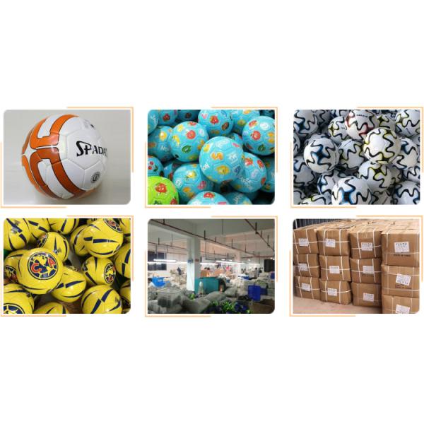 Custom Logo PVC Machine Sewn Training Soccer Ball Size 5 Official Football with Design