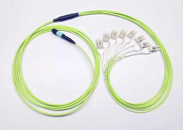 16 Core Low Loss Duplex Patch Cord , 3.0mm Multimode LSZH Om5 Fiber Optic Cable