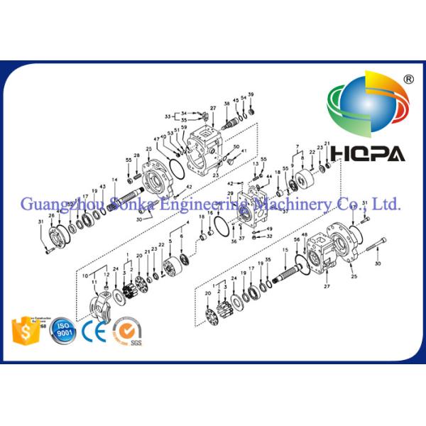 Набор ВОЭ14511672 14511672 уплотнения насоса ВОЛВО ЭВ130 экскаватора с берегом 70~90 твердость