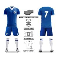 Camisa de esticão macia feita sob encomenda do fan de futebol de Team Jersey Breathable Moisture Wicking do número