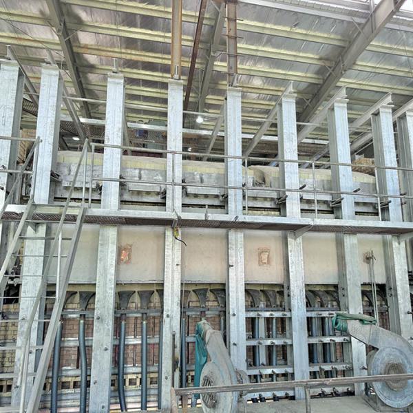 100 Ton End Fired Furnace Natural Gas Glass Melting Furnace for Domestic Glass