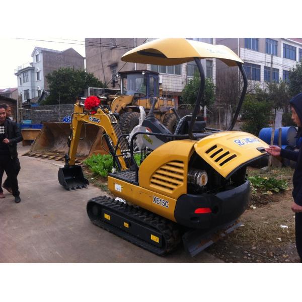 Construction 6ton Mini Wheel Excavator Bucket Capacity 0.044CBM Pilot Control hot selling