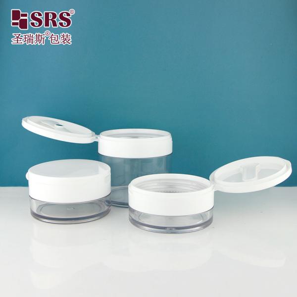 PETG003 en plastique rond épais paroi Injection clair Convient Flip Cap Bocal en plastique pour le gel capillaire en PETG