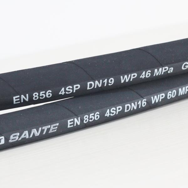 High Pressure Customized Black 2SN 4SP Hydraulic Hose with Smooth Surface and Package Type