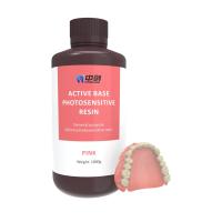 Fabricación de prótesis dentarias Resina curada ligera Resina biocompatible ligera