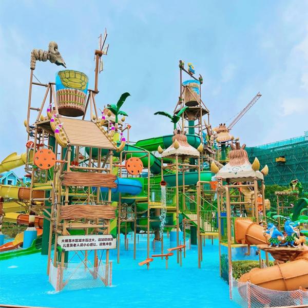 New Products Playground Equipment Slides Kids & Adult Outdoor Surf Rainbow Water Slide for Sale