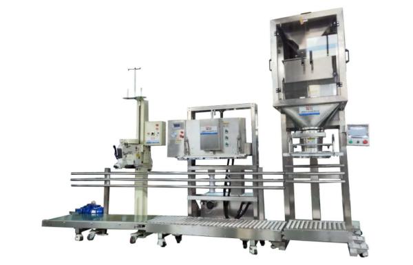 Vacuumed 25kg Semi Automatic Granule Filling Machine 3-8 Bags/Min