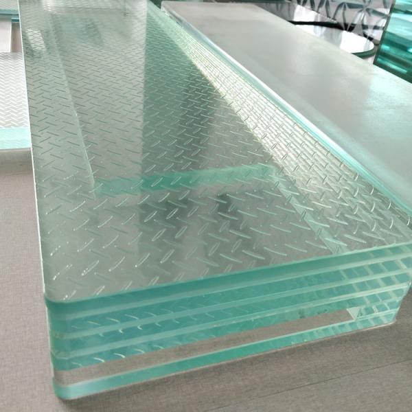 Vidrio laminado templado antideslizante esmerilado de 12 mm y 16 mm para escaleras