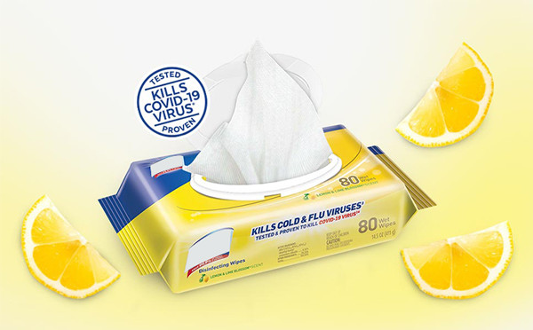 Lemon And Lime Blossom Disinfectant Handi Pack Wipes Biodegradable Clean Disinfecting Wipes