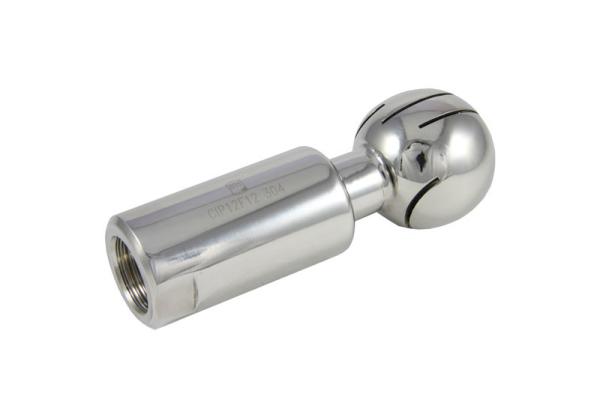Nickel White Brewing Accessories Sanitary SS304 Rotating Spray Ball With CIP Clean