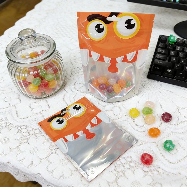 Gravure Printing Food Grade Packaging Bag Stand Up Pouch Smell Proof Dried Fruit Candy Nut Mylar Plastic Bag Custom Logo