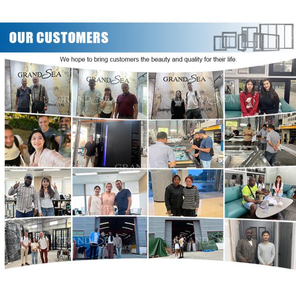 Grandsea Waterproof Hurricane Proof Aluminium Alloy Patio Glass Bi Folding Door American Bifolding Aluminum Folding Door