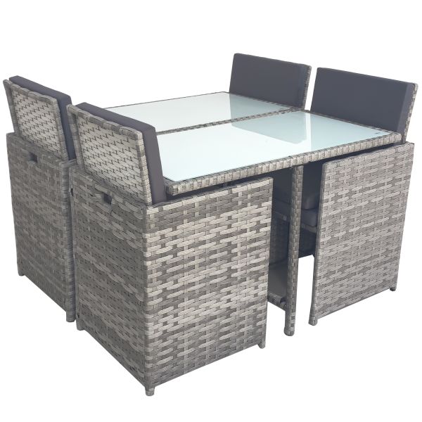 Outdoor Camping Furniture Factory Wholesale Outdoor Patio Garden Furniture Space Saving Dinning Table and Chairs