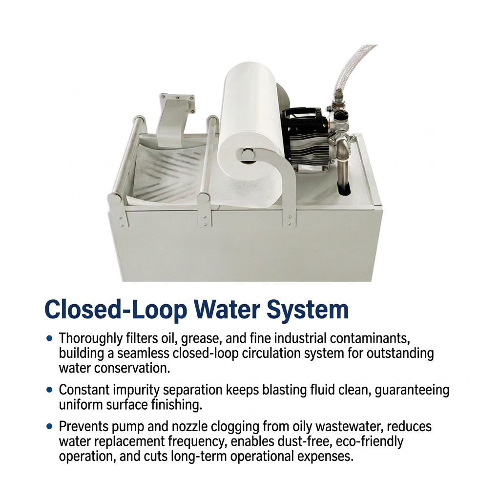 BY-9080-W Vapor Honing Machine for Engine Restoration, Dustless Aqua Blast Cabinet, Aluminum Degreasing Slurry Blaster Equipment