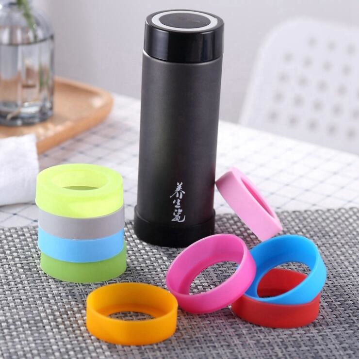 Silicone Purple Rubber Grip Bottle Cup Grip Heat Resistant Sleeve Grip Holder