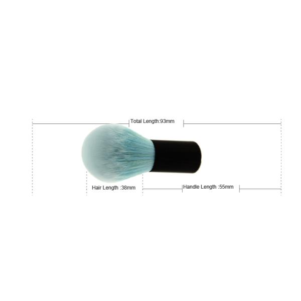 Round Shaped Nylon Hair Kabuki Makeup Brush Private Label Makeup Brushes Blue Color