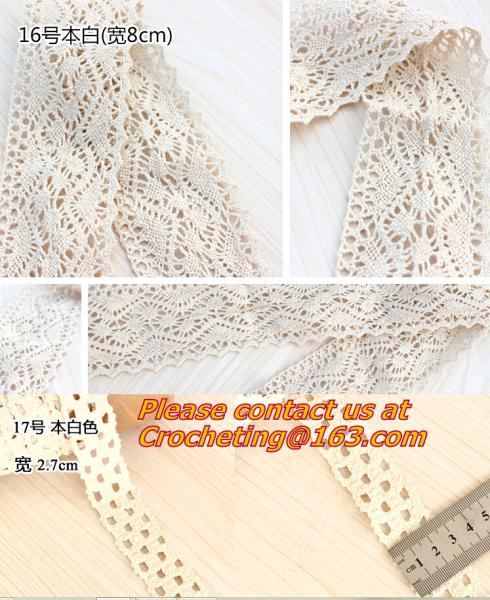5.5cm Good quality white cotton lace, trimming lace,crocheted lace for diy,garment accesso