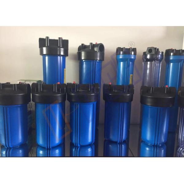 1.5 Inch Big Blue Water Filter Housing PP And Brass Inlet Outlet