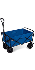 Foldable Bike Cargo Trailer with Bike Hitch, Bicycle Wagon Trailer with 16