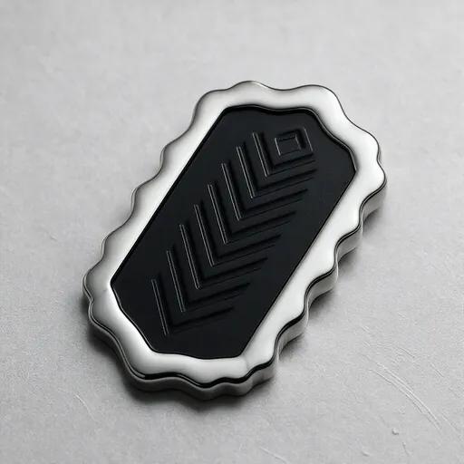 Customizable Retro Geometric Stainless Steel Men's Pendant