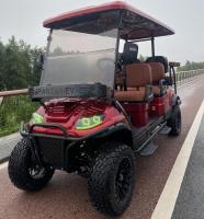 Carrinho de golfe elétrico de 6 lugares Carrinho de golfe elevador de 6 lugares Carrinho de golfe elétrico de 6 lugares