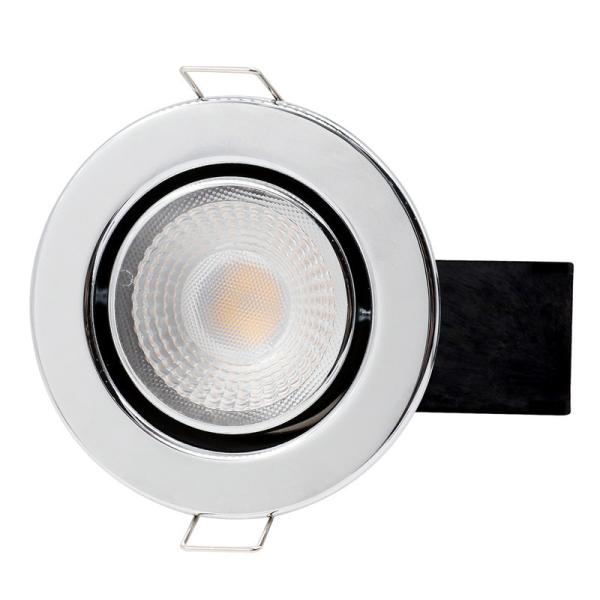 Fire Rated 5W IP44 Adjustable Downlights 65mm Cut Out LED Downlights