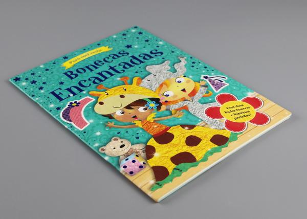 Blue Gold Foil Stamping Board Books For Toddlers , Cartoon Figure Kids Board Books